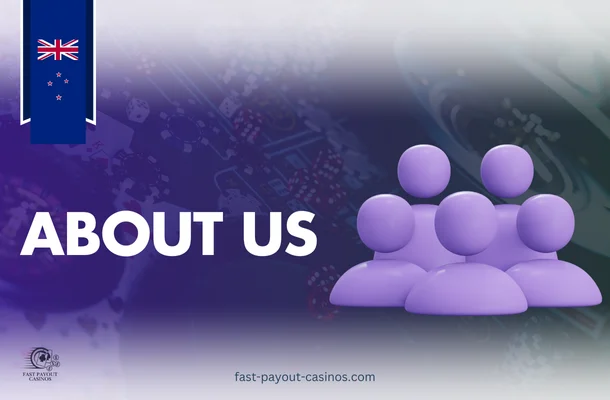 icons of persons, website logo, australian flag on casino background